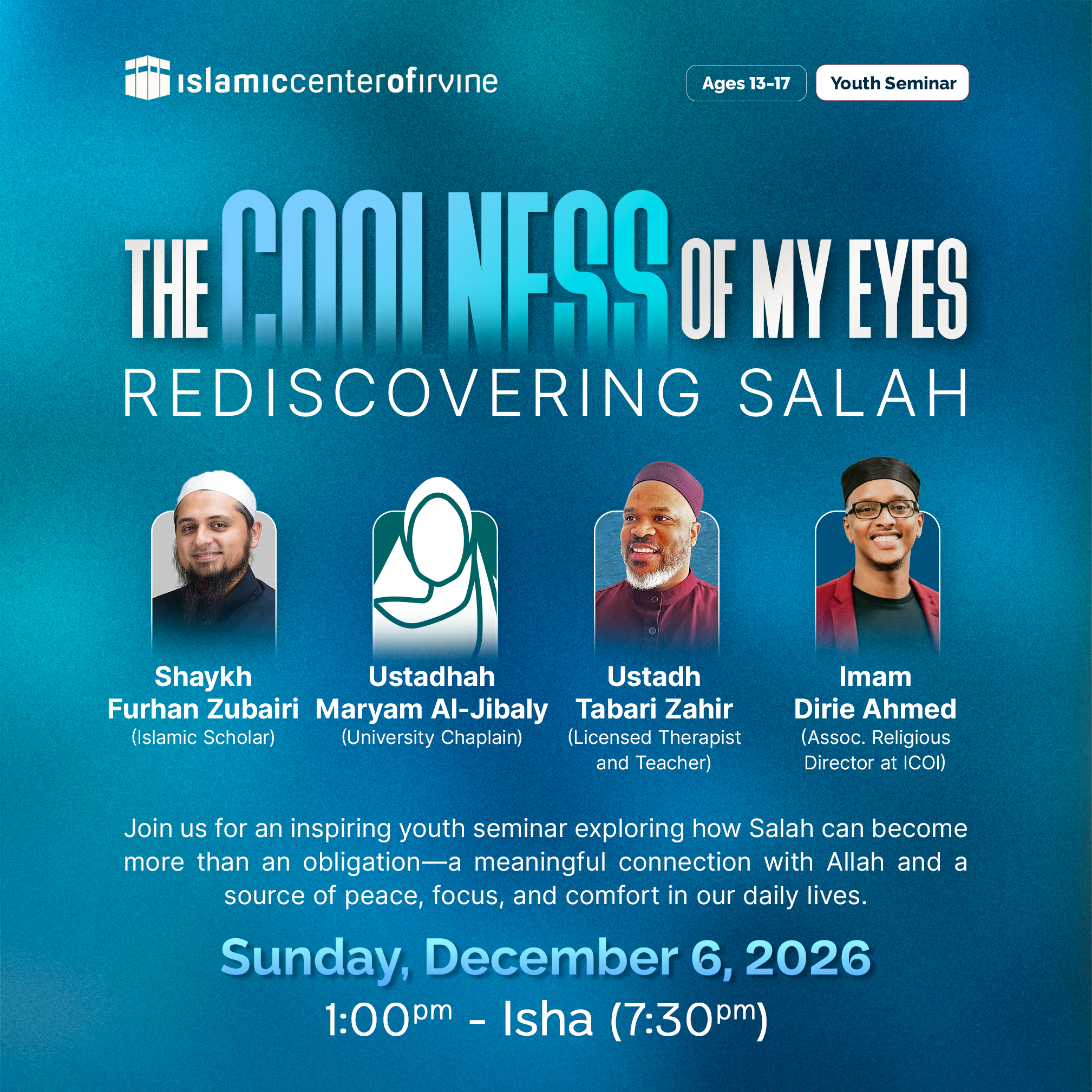 THE COOLNESS OF MY EYES: Rediscovering Salah - logo